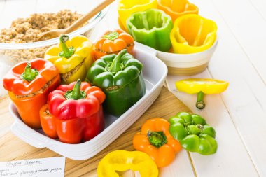 Düşük kalorili dolma biber