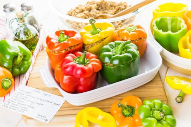 Düşük kalorili dolma biber