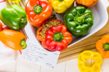 Düşük kalorili dolma biber