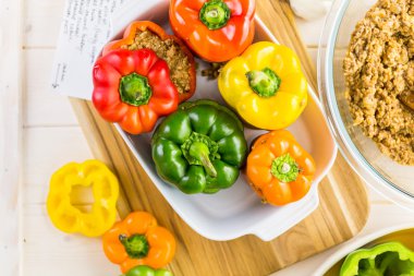 Düşük kalorili dolma biber