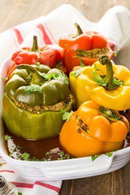 Düşük kalorili dolma biber