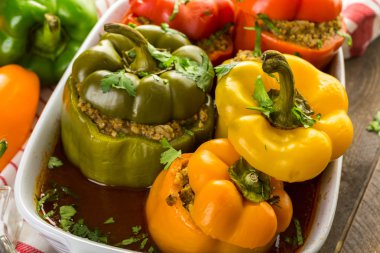 Düşük kalorili dolma biber