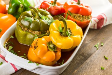 Düşük kalorili dolma biber