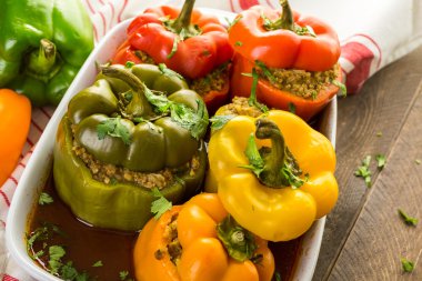 Düşük kalorili dolma biber