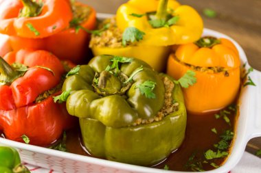 Düşük kalorili dolma biber