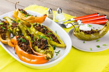 Düşük kalorili dolma biber