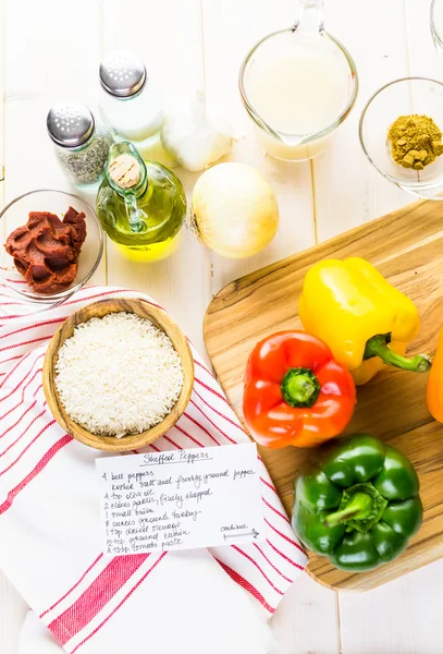 Pimientos rellenos bajos en calorías —  Fotos de Stock