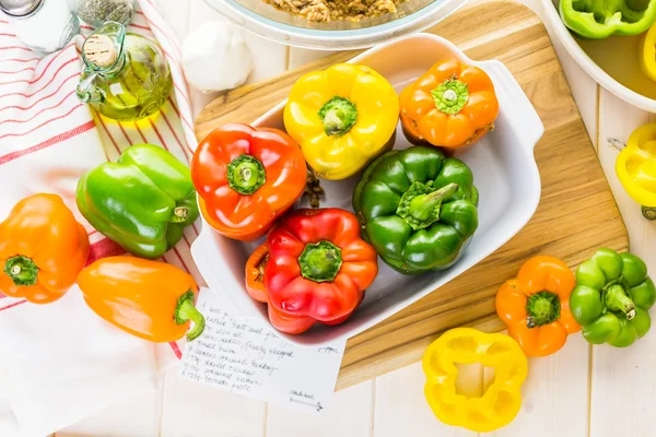 Düşük kalorili dolma biber