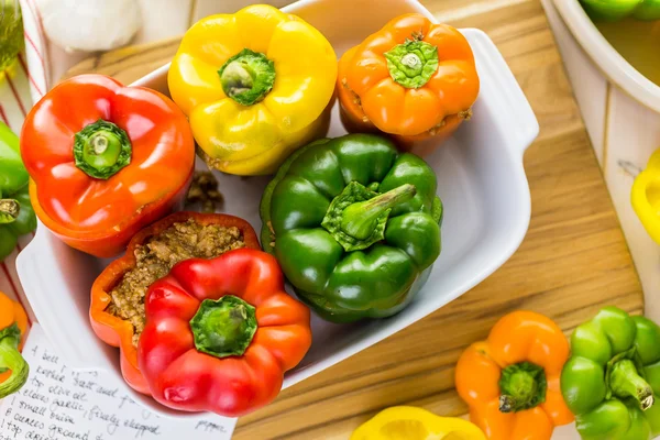 Low calorie Stuffed peppers — Stock Photo, Image