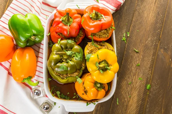 Düşük kalorili dolma biber