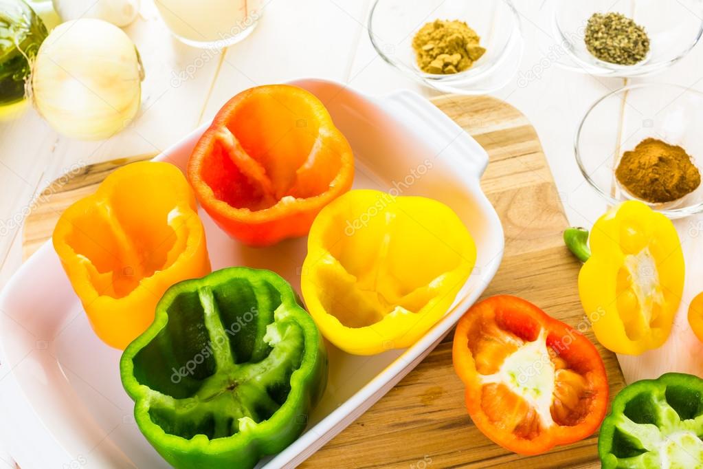 Low calorie stuffed peppers