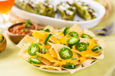 Vejetaryen Nacho tortilla cips ile