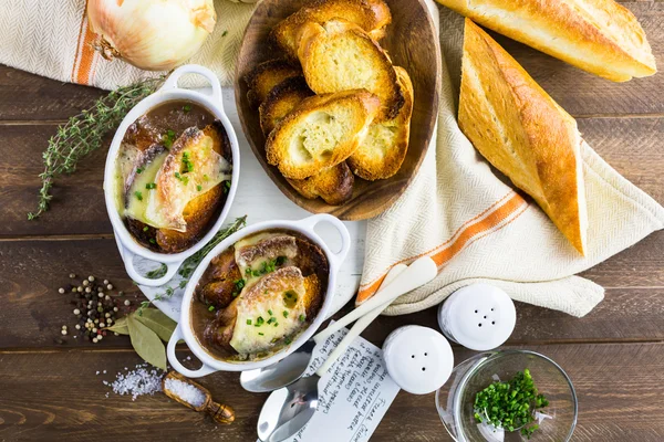 French Onion Soup — Stock Photo, Image