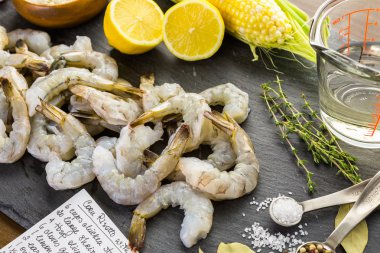 Mısır Risotto karides kavrulmuş maddeler ile