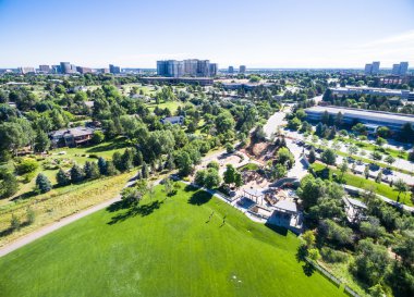 Denver kentsel Park havadan görünümü