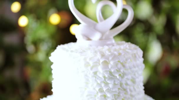 Wedding Cake Close Up Stock Video Wedding Cake Close Up Stock Video