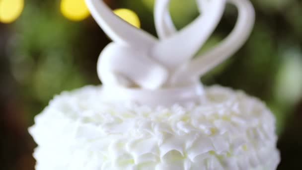 Wedding cake close up — Stock Video