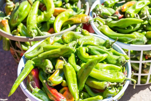 Zielona papryka chili — Zdjęcie stockowe