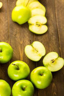 organik elma dilimli