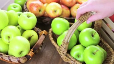 Taze organik elma aldı