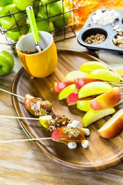 Karamelli elma Topingler — Stok fotoğraf
