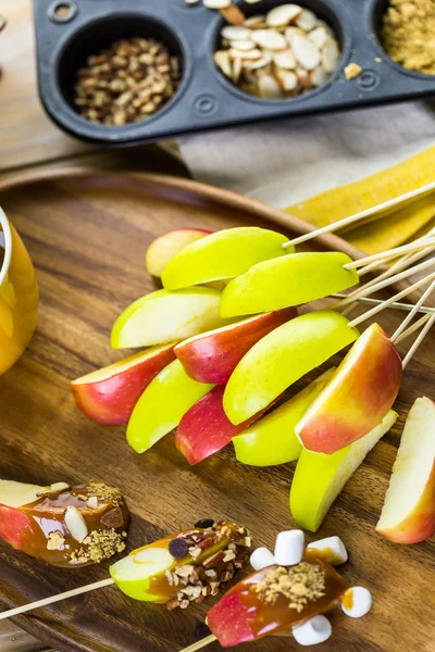 Karamelli elma Topingler — Stok fotoğraf
