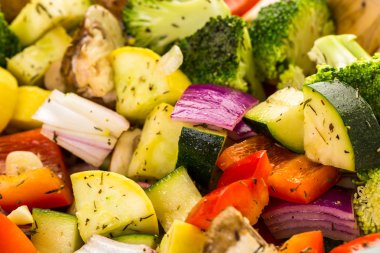 taze kavrulmuş karışık sebze