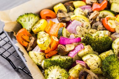 taze kavrulmuş karışık sebze