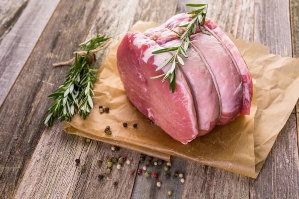 Organic pork lion roast — Stock Photo, Image