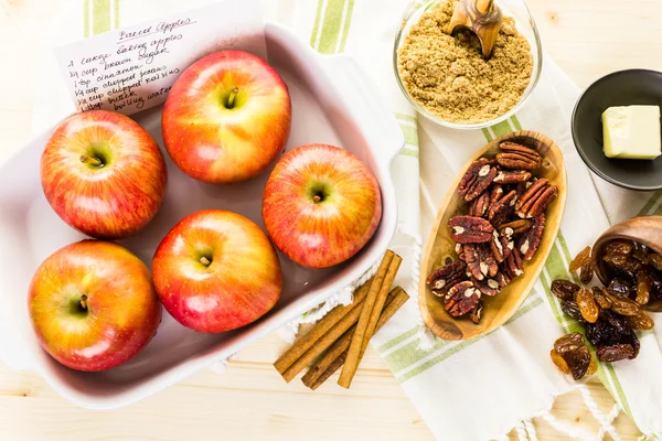 Ingredients for Baked apples — Stock Photo, Image