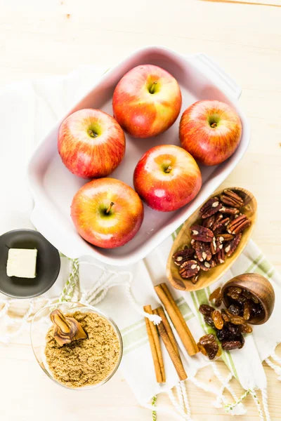 구운 사과 재료 — 스톡 사진