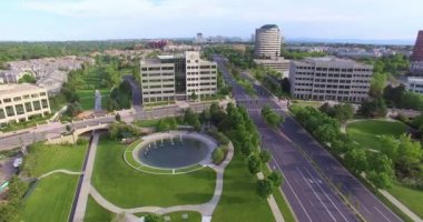 İş park havadan görünümü