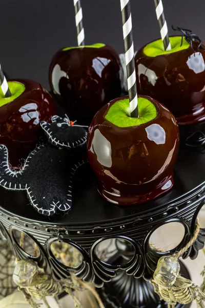 Maçãs doces para festa de Halloween — Fotografia de Stock