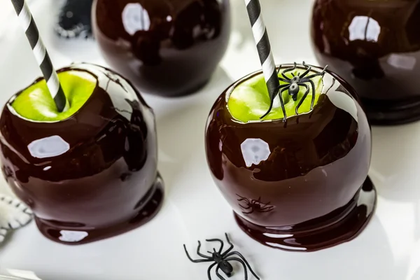 Pommes bonbons pour la fête d'Halloween — Photo