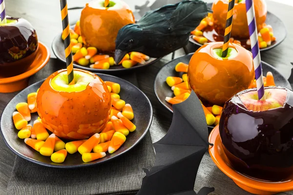 Manzanas dulces para Halloween — Foto de Stock