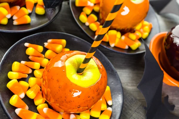 Manzanas dulces para Halloween — Foto de Stock