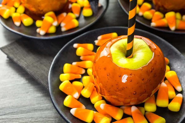 Maçãs doces de Halloween — Fotografia de Stock