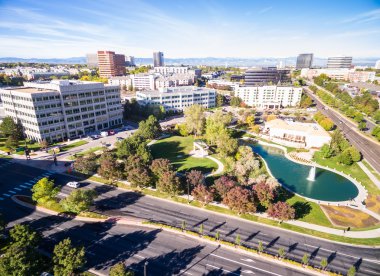 İş park havadan görünümü