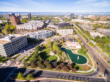 İş park havadan görünümü