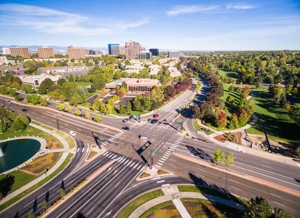 Aerial view of business park — Stock Photo, Image