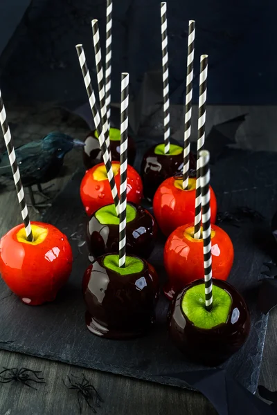 Handmade candy apples — Stock Photo, Image