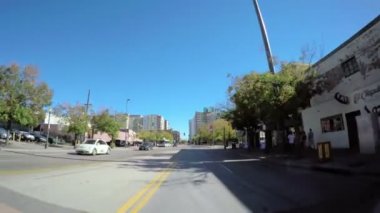 Şehir Denver ile sürüş.