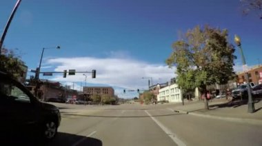 Şehir Denver ile sürüş.