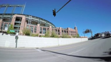 Şehir Denver ile sürüş.