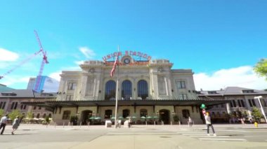 Şehir Denver ile sürüş.