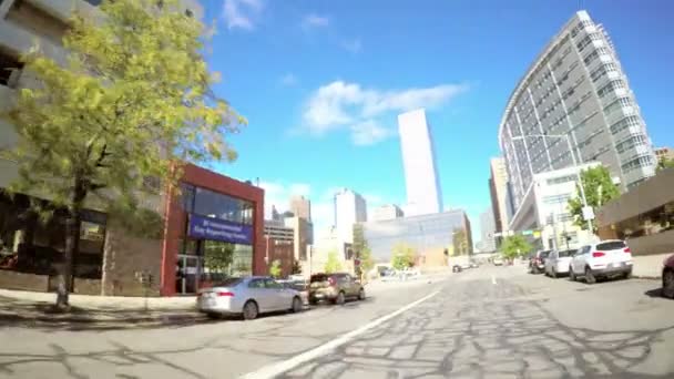 Guidare attraverso il centro di Denver . — Video Stock