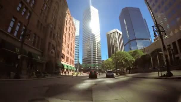 Driving through Downtown Denver. — Stock Video