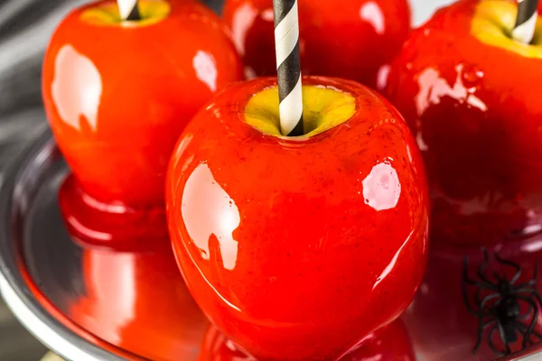 Manzanas dulces para la fiesta de Halloween —  Fotos de Stock