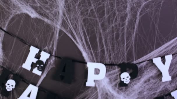 Tavolo per la festa di Halloween — Video Stock