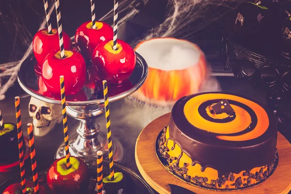 Tabela do Halloween party — Zdjęcie stockowe